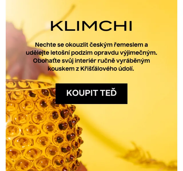 KLIMCHI: Podzimní kolekce skla – červenec 2026 | Nuslet.cz