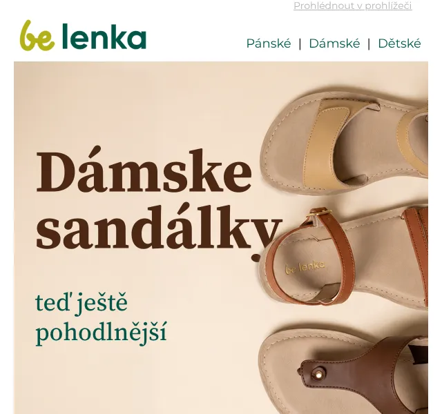 Be Lenka: Sandály 2.0 na léto – květen 2026 | Nuslet.cz