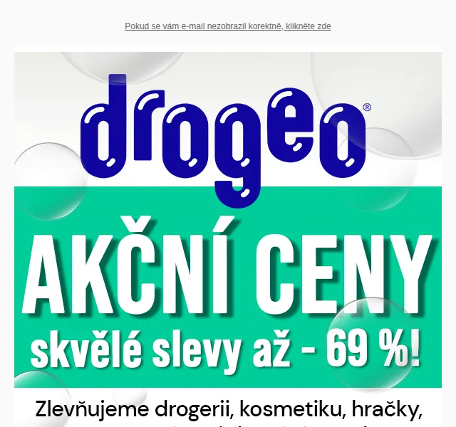 Drogeo: Slevy na drogerii, kosmetiku a hračky – červen 2026 | Nuslet.cz