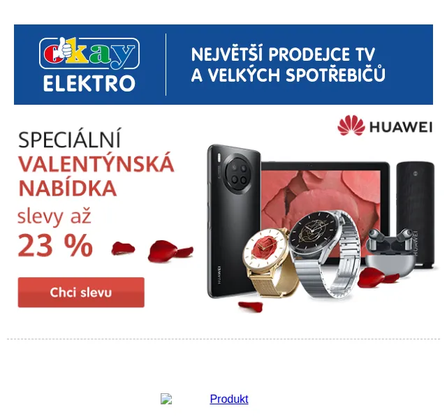 OKAY: Valentýnská sleva až 23 % na Huawei – červen 2026 | Nuslet.cz