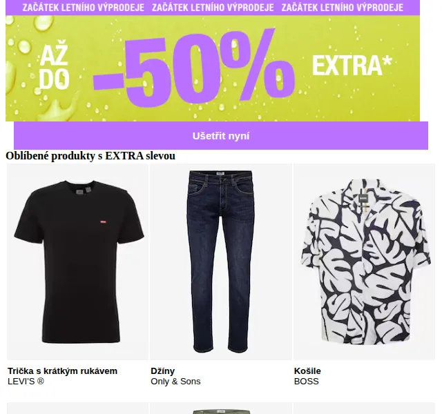 ABOUT YOU: Až –50 % EXTRA na léto – červenec 2026 | Nuslet.cz