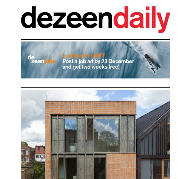 Dezeen Daily: Nová kolekce architektury a designu – červen 2026 | Nuslet.cz