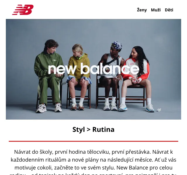 New Balance: Zpět do školy – kolekce pro celou rodinu