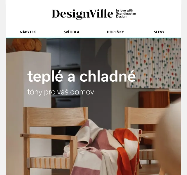 DesignVille: Nábytek a svítidla HAY, Nuura – 5 % sleva – červen 2026