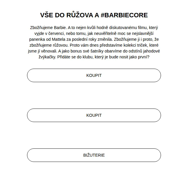 Stradivarius: Barbiecore kolekce triček – červen 2025 | Nuslet.cz