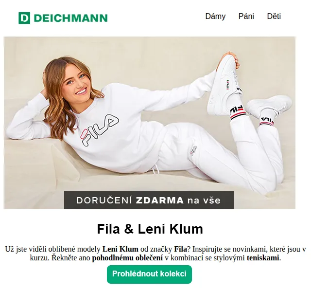 DEICHMANN: Inspirace Leni Klum od Fila – červenec 2026 | Nuslet.cz
