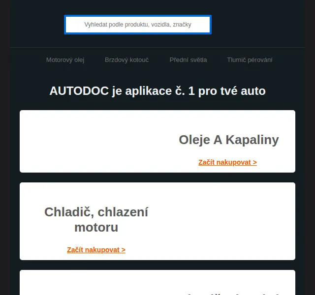 Autodoc.cz: slevy na autodíly a kapaliny – červenec 2026 | Nuslet.cz