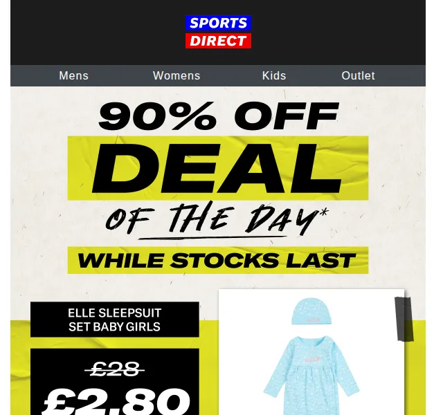 Sportsdirect.com: Elle Sleepsuit Set s 90% slevou – červen 2026 | Nuslet.cz
