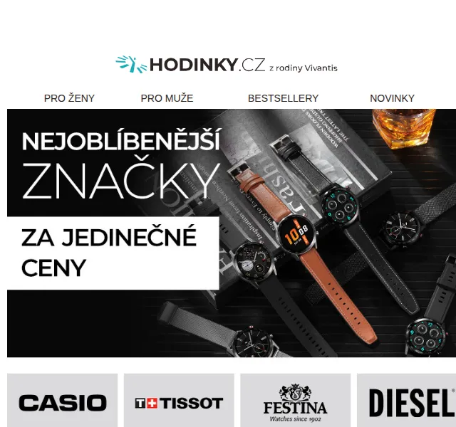 Hodinky.cz: Nejoblíbenější značky hodinek a šperků – červen 2026 | Nuslet.cz