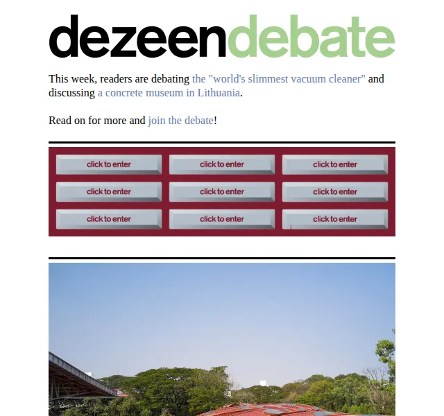 Dezeen Daily: Debata o sbírce článků – červenec 2026 | Nuslet.cz