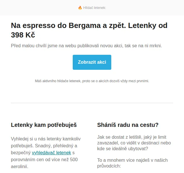 Cestujlevne.com: Letenky do Bergama od 398 Kč – červen 2026 | Nuslet.cz
