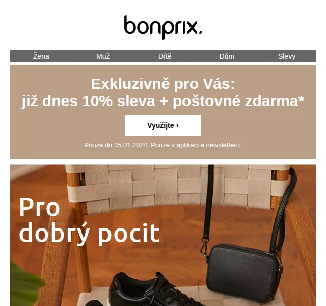 bonprix: 10% sleva + poštovné zdarma – červen 2026 | Nuslet.cz