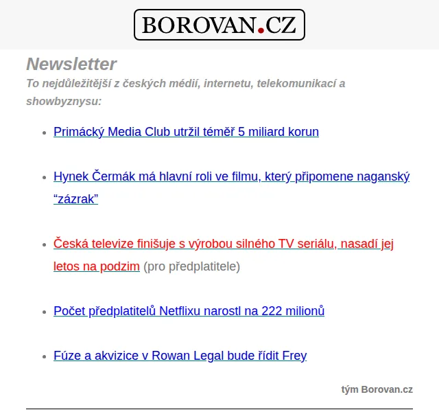 Aleš Borovan: Mediální novinky a Netflix – červen 2026 | Nuslet.cz