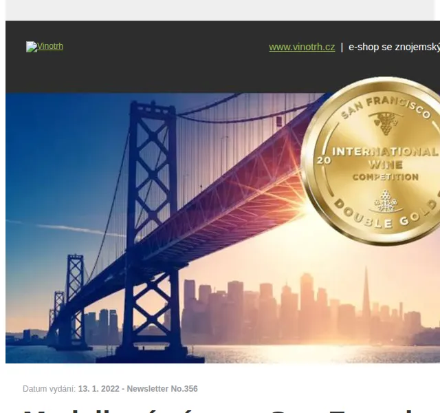 Vinotrh: Medailová vína San Francisco IWC 2021 – červen 2026 | Nuslet.cz