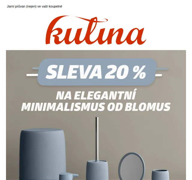 KULINA.cz: Sleva 20 % na Blomus – červen 2026 | Nuslet.cz