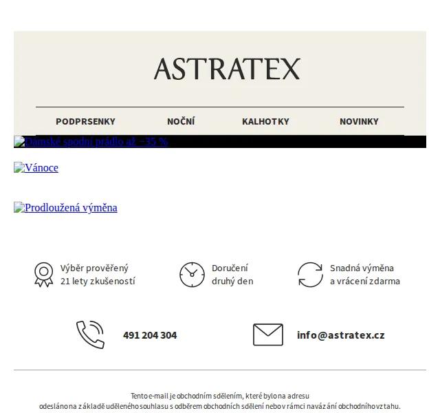 Astratex: Až −35 % pro podporu ženské krásy – červen 2026 | Nuslet.cz