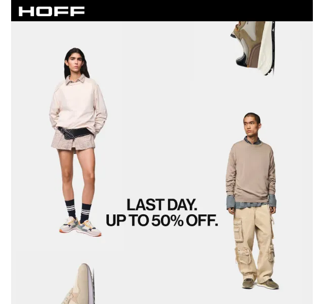 HOFF: Sneakers až -50% | poslední den | duben 2026