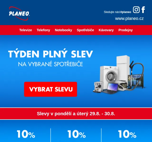 Planeo: Sleva 10 % na vybrané produkty – srpen 2022 | Nuslet.cz