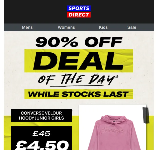 Sportsdirect: Converse Hoody sleva 90 % – červen 2026 | Nuslet.cz
