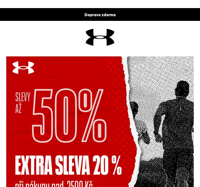 Under Armour: Extra sleva 20 % na vše v aplikaci – červenec 2026 | Nuslet.cz