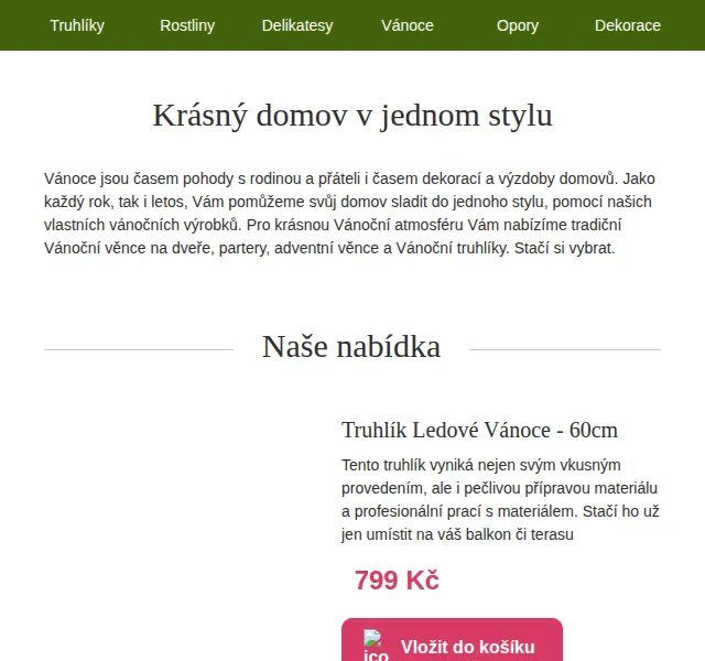 Truhlíkov.cz: Vánoční truhlíky a dekorace – červen 2026 | Nuslet.cz
