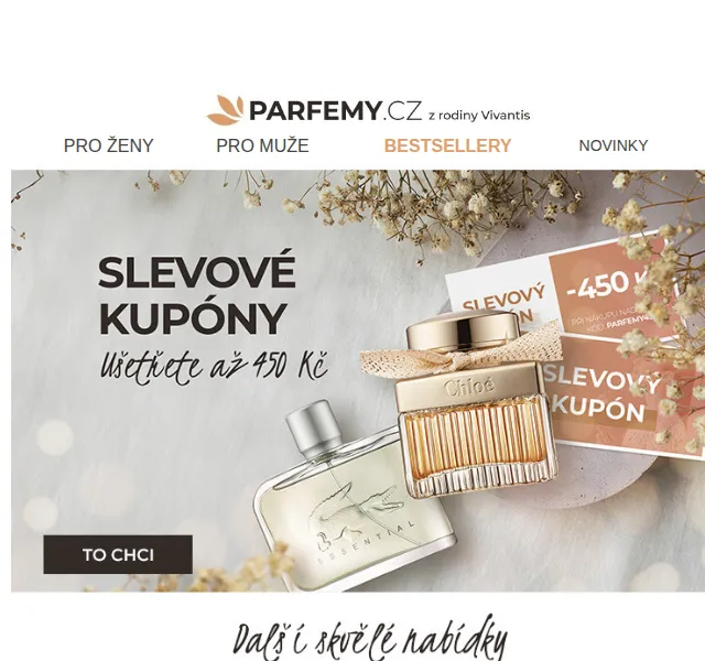 Parfemy.cz: Slevové kupóny až 450 Kč – říjen 2023 | Nuslet.cz