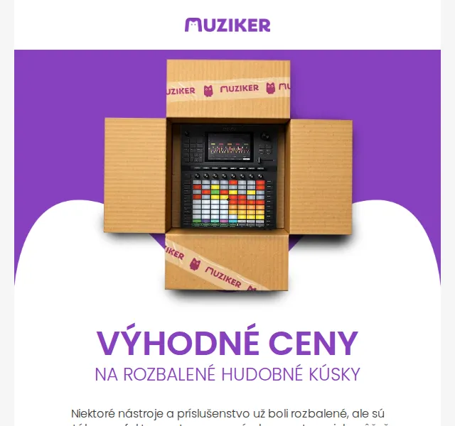 Muziker: Výhodné ceny na rozbalené hudební kousky – červenec 2026 | Nuslet.cz
