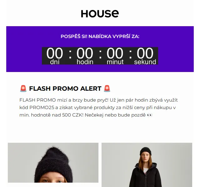 HOUSE: Flash akce –25 % na vybrané produkty – červen 2026 | Nuslet.cz