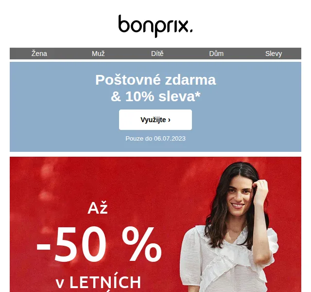 bonprix: letní slevy až -50 % – červenec 2026 | Nuslet.cz