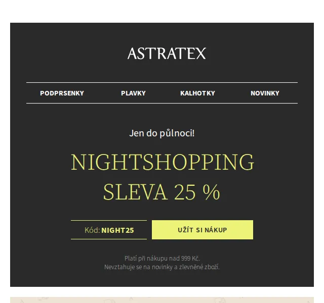 Astratex.cz: Velikonoční Nightshopping sleva 25 % – červen 2026 | Nuslet.cz
