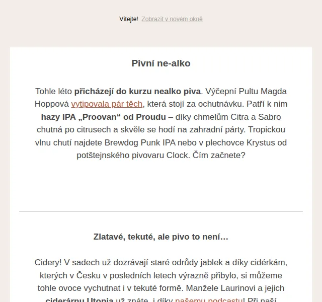 Jídlo a radost: Nealko drinky a piva – tipy na léto – červenec 2026 | Nuslet.cz