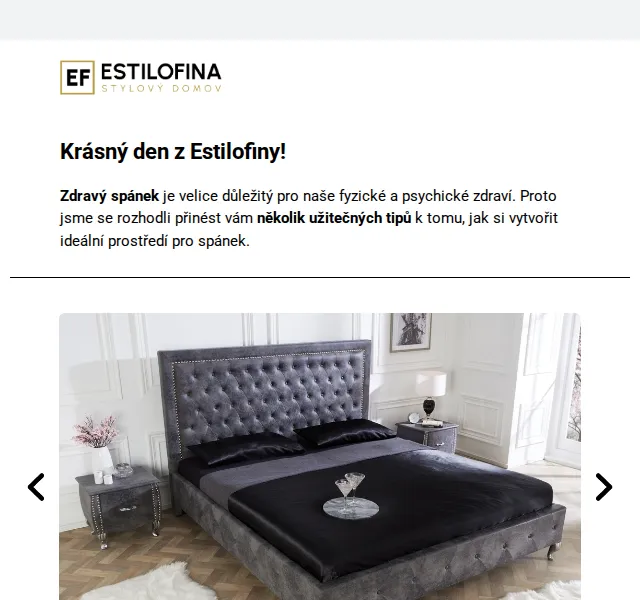 Estilofina-nabytek.cz: Kvalitní postele a doplňky pro lepší spánek – červenec 2026 | Nuslet.cz
