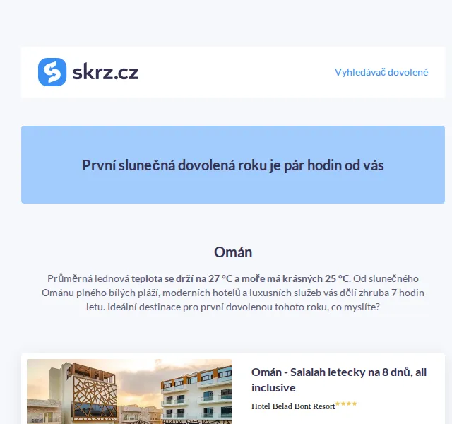 Vánoce na Skrz: Dovolená od 8 490 Kč all inclusive – červen 2026 | Nuslet.cz