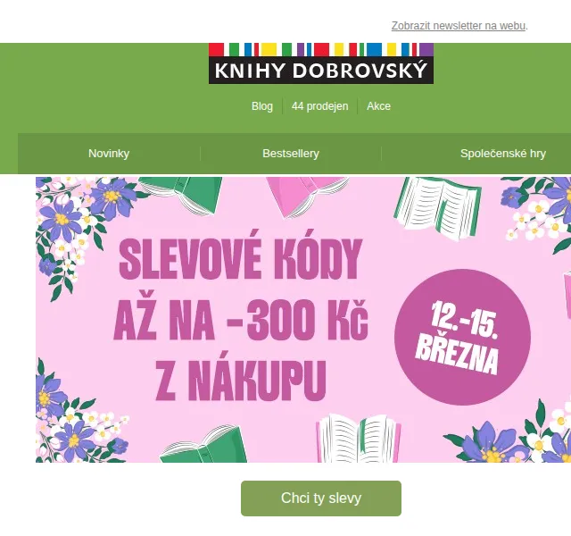 KnihyDobrovsky.cz: Sleva až 300 Kč – červenec 2026 | Nuslet.cz