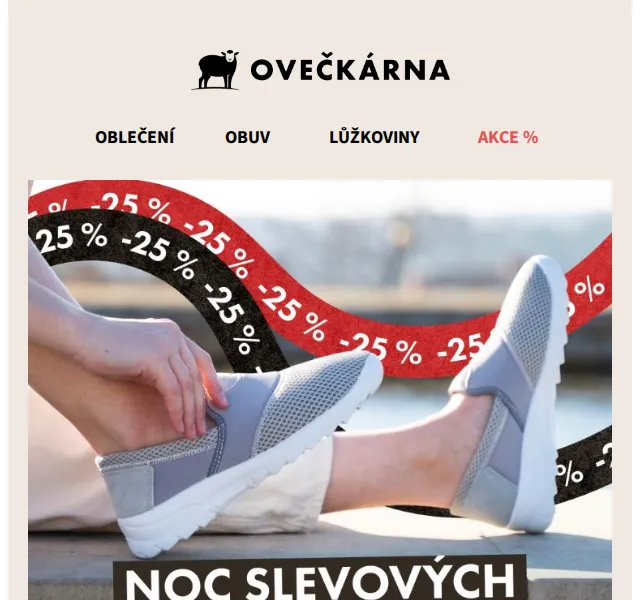 Ovečkárna: Sleva 25 % na vlněné oblečení – duben 2026