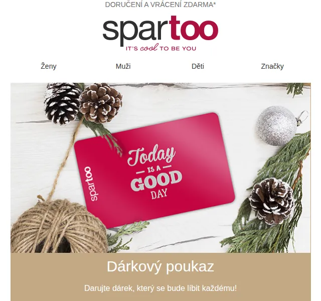 Spartoo.cz: Dárkový poukaz s 50% bonusem – červen 2026 | Nuslet.cz