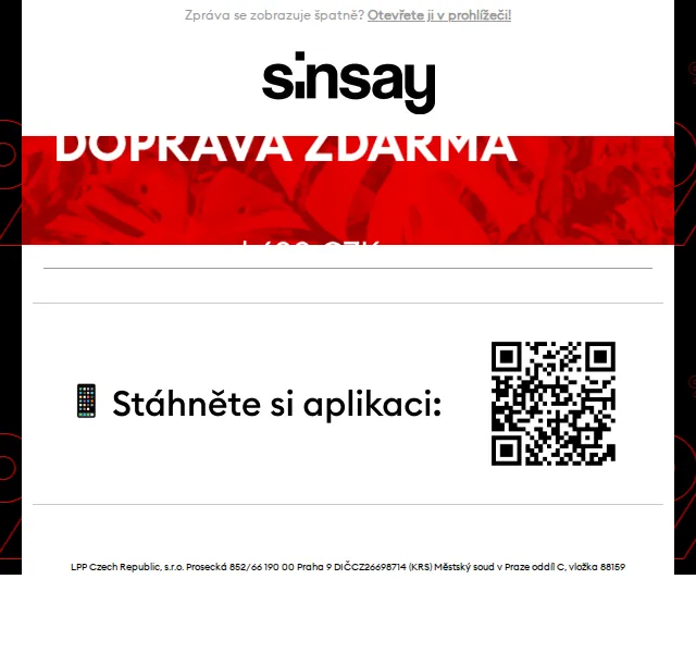 Sinsay: -10% na celý výprodej až -50% – červen 2026 | Nuslet.cz