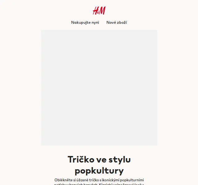 H&M: Trička s popkulturním potiskem – červen 2026 | Nuslet.cz