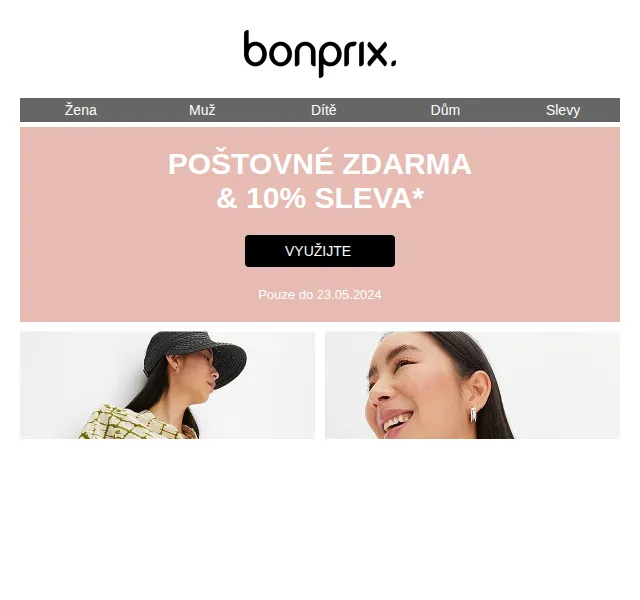 bonprix: 10% sleva a poštovné zdarma – červenec 2026 | Nuslet.cz