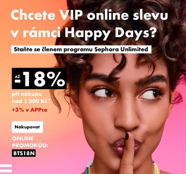 Sephora: VIP sleva 21 % a dárek na uvítanou – červen 2026 | Nuslet.cz