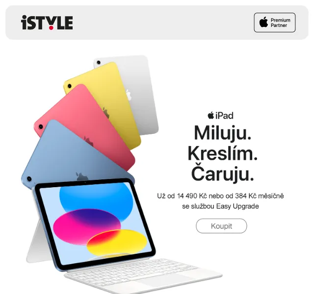 iSTYLE: Nové iPady 10. gen a Pro – červen 2026 | Nuslet.cz