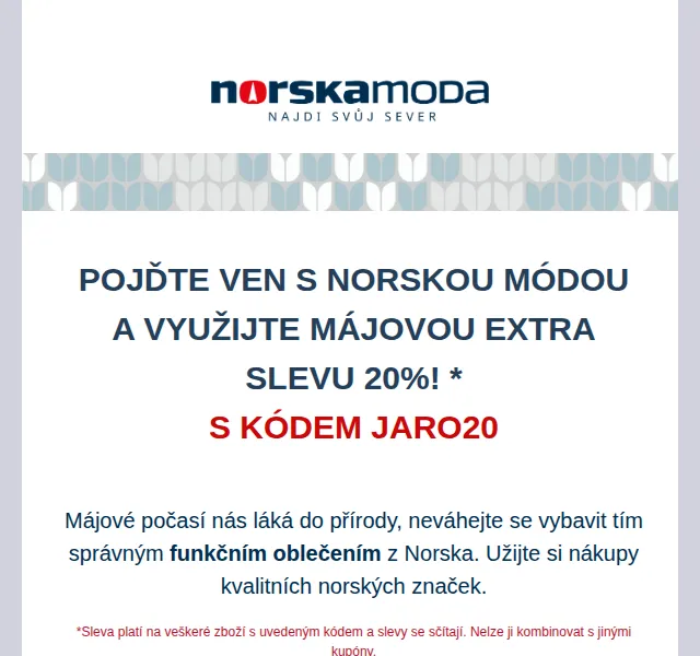 Norskamoda.cz: Sleva 20 % na norské značky – červen 2026 | Nuslet.cz