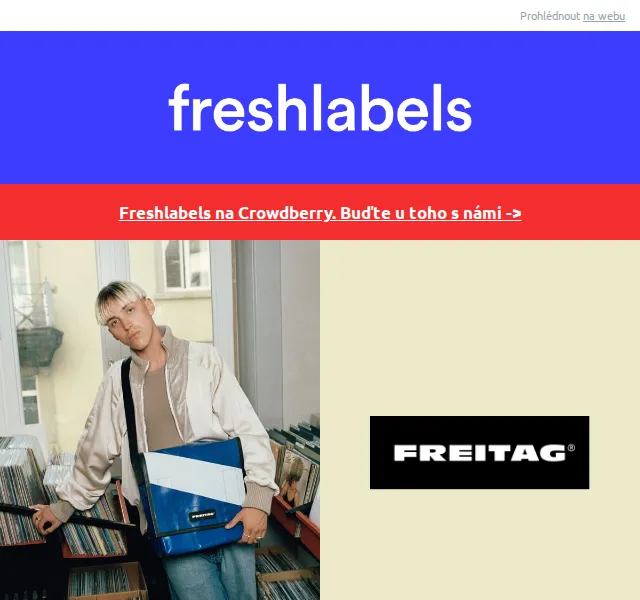 Freshlabels: FREITAG F21 Nightclub 4 990 Kč – červen 2026 | Nuslet.cz