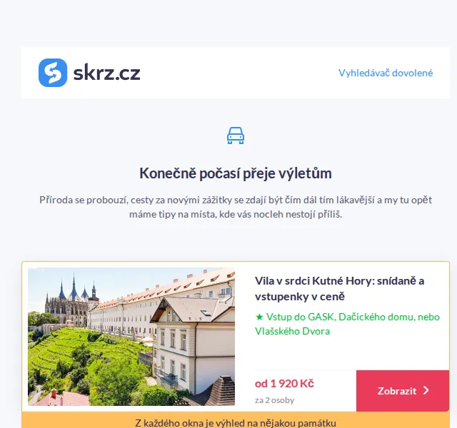 Vánoce na Skrz: Pobyty do 2 000 Kč – červen 2026 | Nuslet.cz