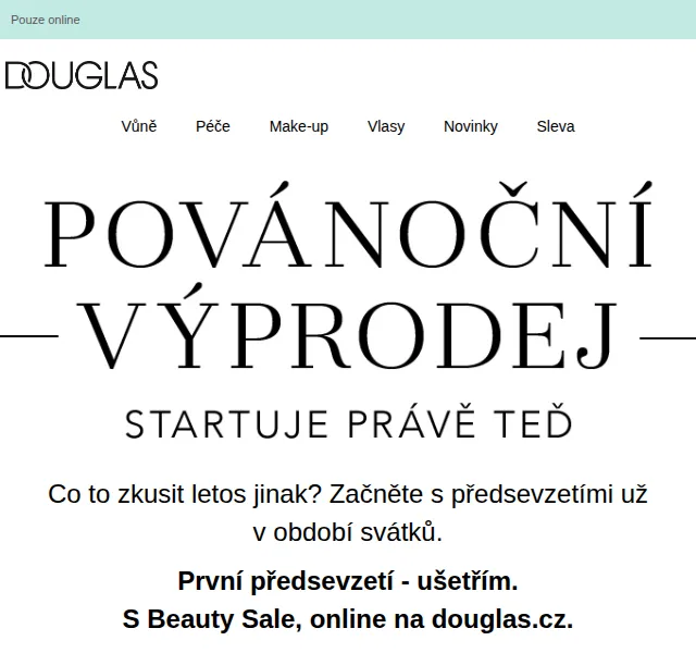Douglas CZ: Povánoční Beauty Sale – červen 2026 | Nuslet.cz