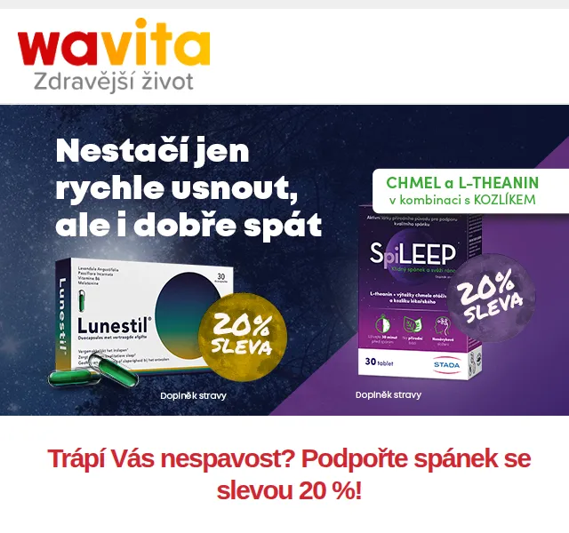 Wavita: Lunestil a SpiLEEP se slevou 20 % – červen 2026 | Nuslet.cz