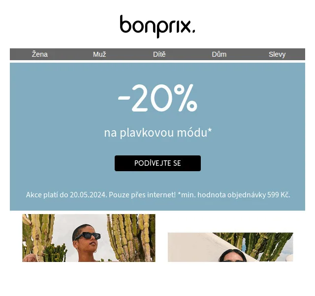 bonprix: 20% sleva na plavkovou módu – červen 2026 | Nuslet.cz