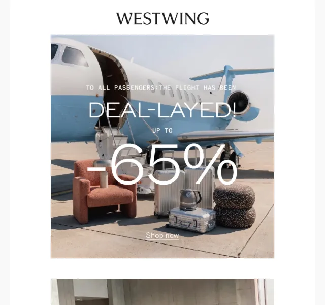 Westwing: až -65 % nábytku a dekorací – srpen 2026