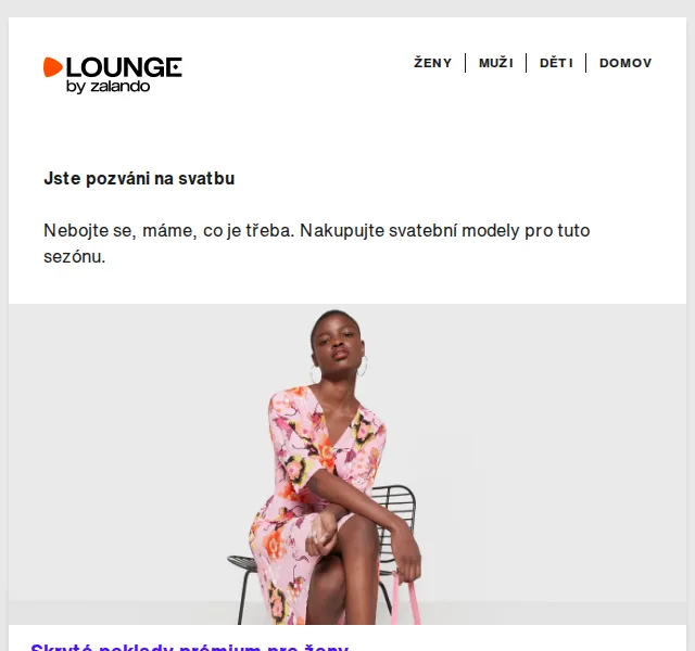 Lounge by Zalando: Svatební šaty a modely – slevy 75 % – červenec 2026 | Nuslet.cz