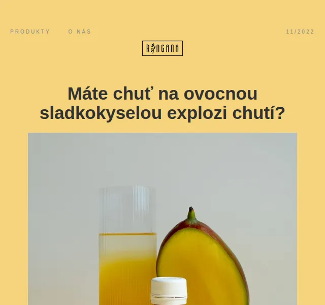 RINGANA: RINGANAchi limited edition mango & chili – červen 2026 | Nuslet.cz
